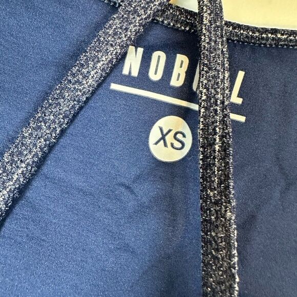 NWT NOBULL Women’s Blue High Neck Halter Style Sports Bra CrossFit- Size XS - Picture 3 of 9